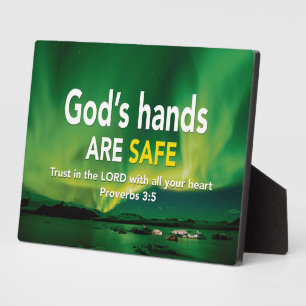 Plaque Photo Christian TRUST IN the LORD Proverbes 3:5