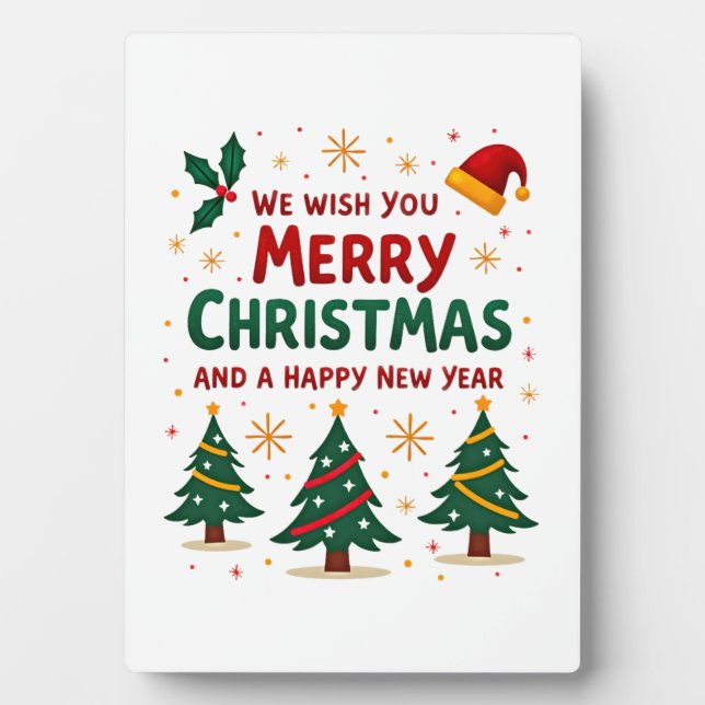 Plaque Photo Christmas Christmas Christmas Christmas Christmas  (Devant)