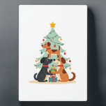 Plaque Photo Christmas Dog Tree T-Shirt Cute Funny Puppy Dogs X<br><div class="desc">Christmas Dog Tree T-Shirt Cute Funny Puppy Dogs Xmas Tee T-Shirt for Men Women Kids</div>