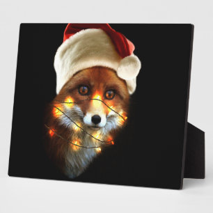 Plaque Photo Christmas fox