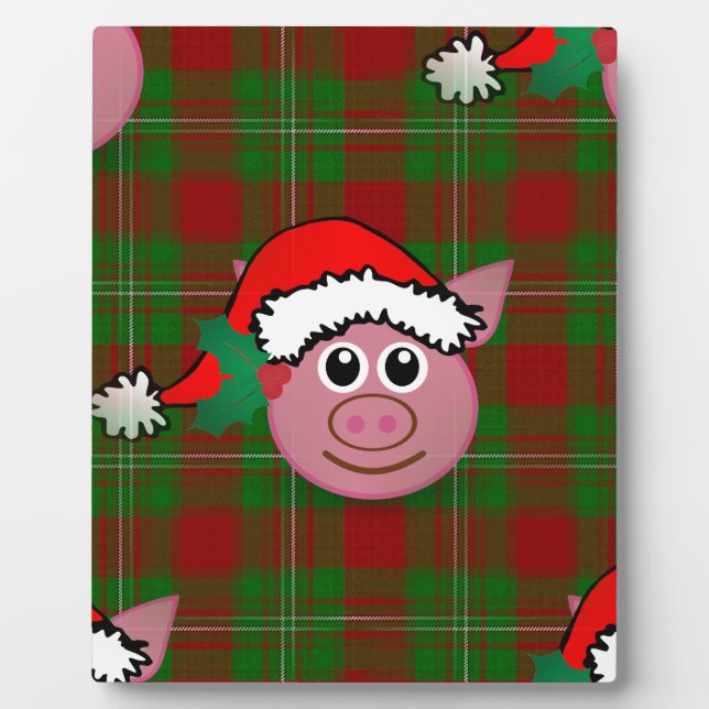 Plaque Photo christmas pig (Devant)