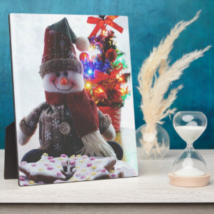 PLAQUE PHOTO CHRISTMAS SNOWMAN