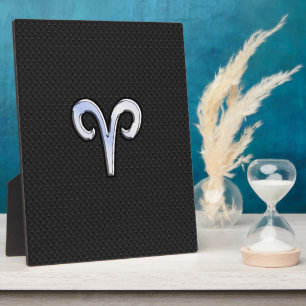 Plaque Photo Chrome Comme Aries Signe Zodiaque