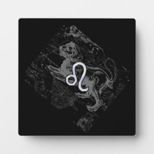 Plaque Photo Chrome Comme Leo Zodiac Constellation Carte Heveli