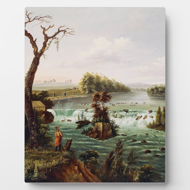 Plaque Photo Chutes de Saint Anthony par Henry Lewis (Devant)