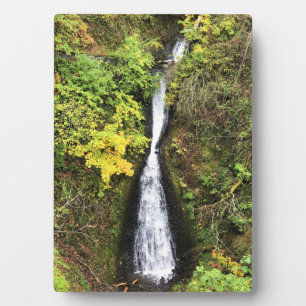 Plaque Photo Chutes de Shepperd's Dell, gorge du Columbia, OR