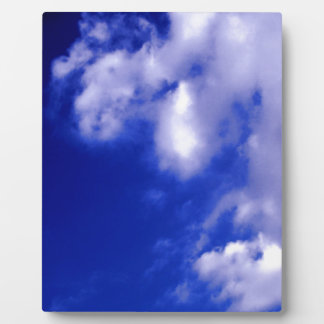 Plaque Photo Ciel bleu et nuages blancs