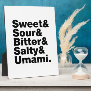 Plaque Photo Cinq saveurs de base