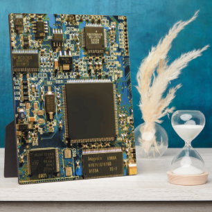 Plaque Photo Circuit imprimé bleu macro   Photo de PCB