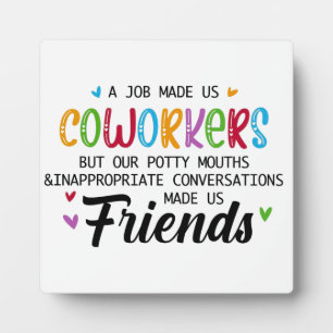 Plaque Photo Citation Coworker - Travail Fait Nous Coworkers Am