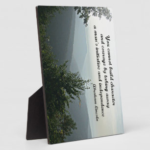 Plaque Photo Citation d'Abraham Niccoln : Vous ne pouvez pas co