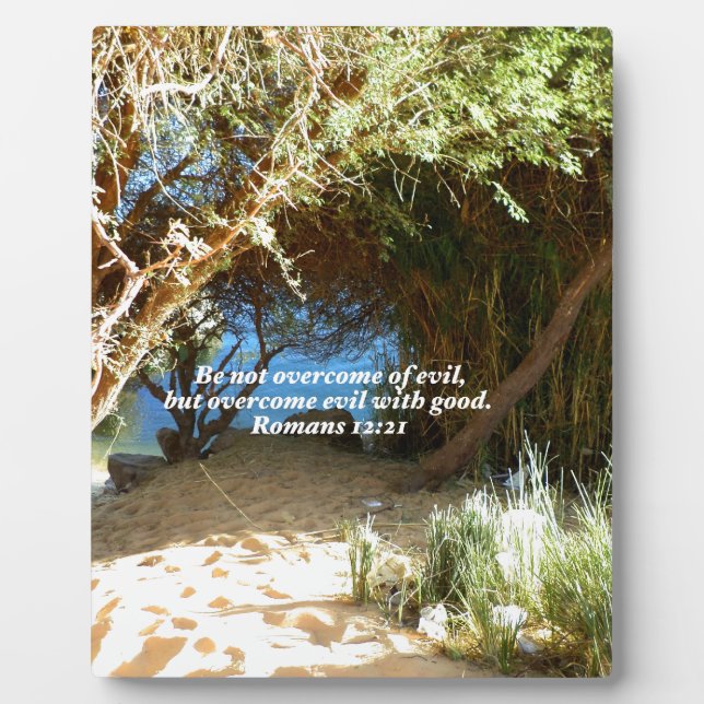 Plaque Photo Citation d'amour des versets de la Bible disant Ro (Devant)