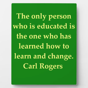Plaque Photo citation de carl rogers