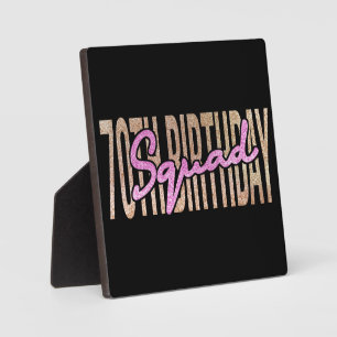 Plaque Photo Citation de l'équipe du 70e anniversaire