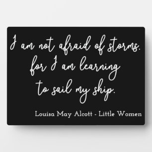 Plaque Photo Citation de Little Women I - Style d'écriture