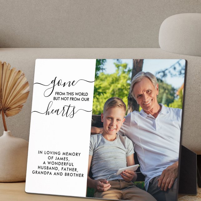 Plaque Photo Citation de photo de souvenir disparue de ce monde (Créateur téléchargé)