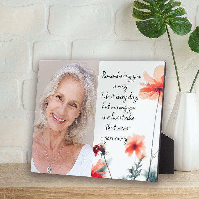 Plaque Photo Citation de photo en souvenir de toi Mémorial (Créateur téléchargé)