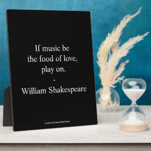 Plaque Photo Citation de William Shakespeare - Amour