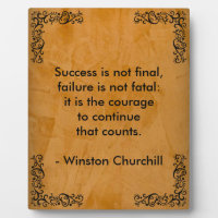 Citation de Winston Churchill ; Succès défilement 