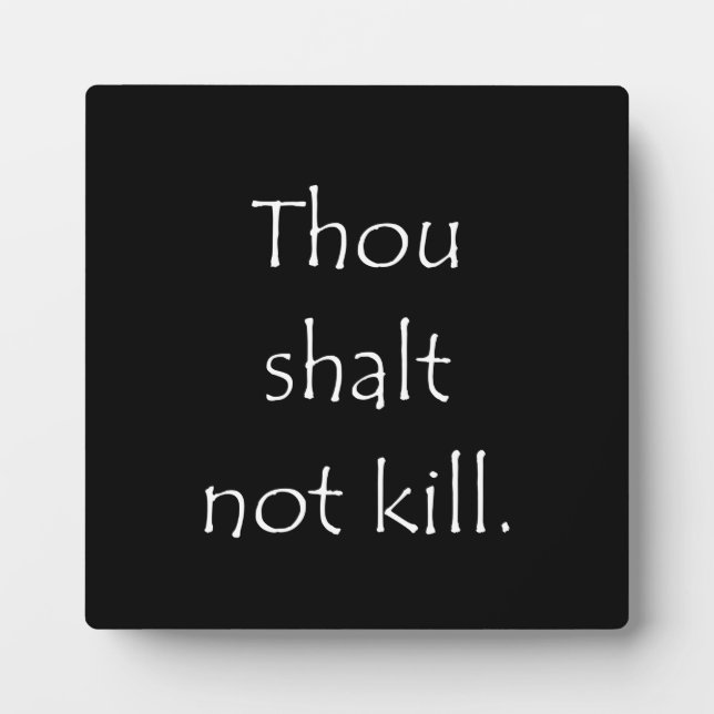 Plaque Photo Citation d'écriture Exode 20 13 (Devant)