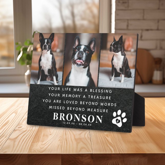 Plaque Photo Citation et collage photo de souvenir de perte d'a (Créateur téléchargé)