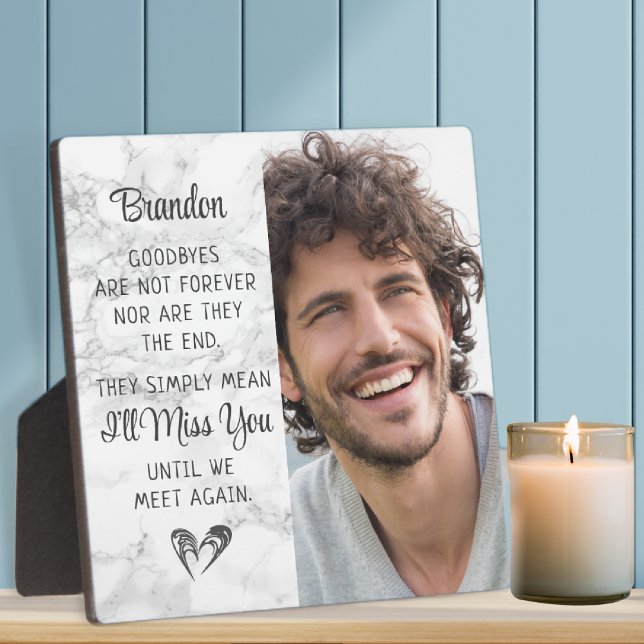 Plaque Photo Citation mémorielle Photo de souvenir Marbre de so (Créateur téléchargé)