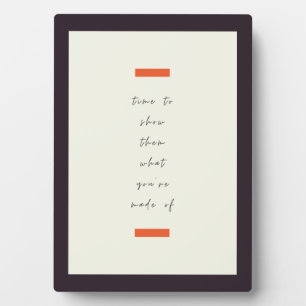 Plaque Photo Citation motivationnelle/motivationnelle