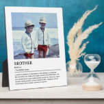 Plaque Photo Citation personnalisée Brother Definition Wall Art<br><div class="desc">Cette définition de Brother citation mur art est la façon parfaite de célébrer le lien spécial que vous partagez avec votre frère. Imaginez lui donner une pièce personnalisée qui non seulement illumine son espace mais capture aussi l'essence de votre relation dans un design magnifique et minimal. Que ce soit pour...</div>