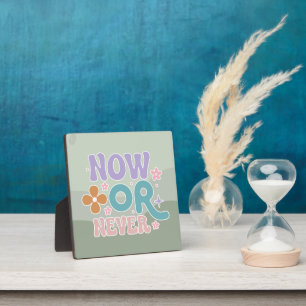Plaque Photo Citation Turquoise Green Pastel