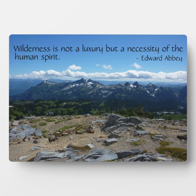 Plaque Photo Citation Wilderness (Gamme Tatoosh) (Devant)