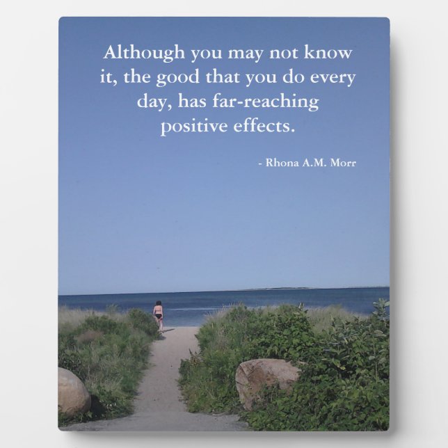 Plaque Photo Citations Inspirationnelles 8 x 10 avec Easel (Devant)