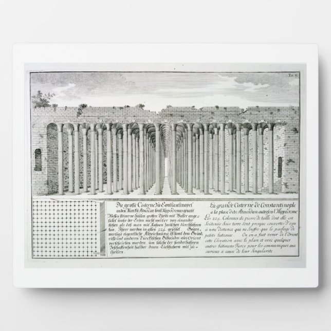 Plaque Photo Citerne sous l'hippodrome, Constantinople, Tu (Devant)