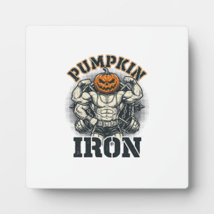 Plaque Photo Citrouille Fer Vintage Bodybuilding Design Hallowe