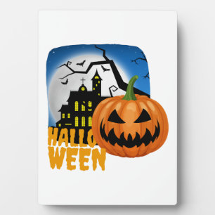 Plaque Photo Citrouille Halloween