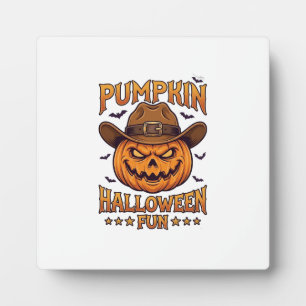 Plaque Photo Citrouille Halloween Amusement Lanterne Jack Chape