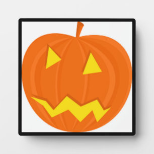 Plaque Photo citrouille "HAPPY HALLOWEEN"