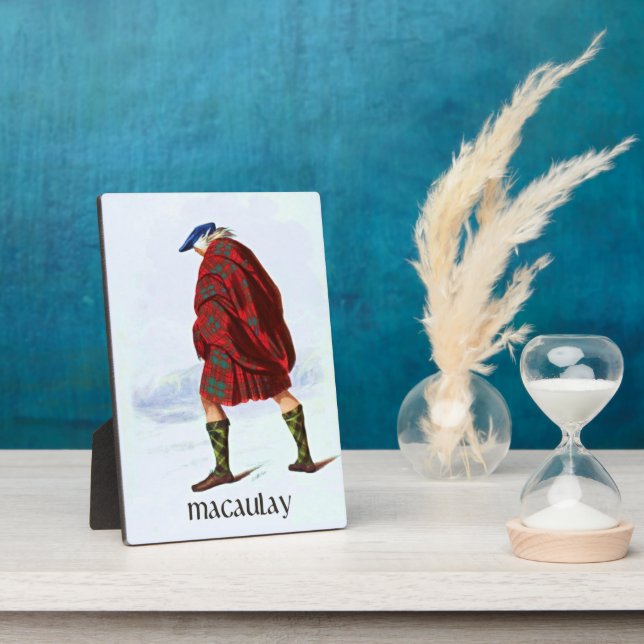 Plaque Photo Clan MacAulay Clans of Scotland par R. R. McIan (Côté)