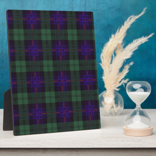 Plaque Photo Clan Nixon Plaid Scottish kilt tartan