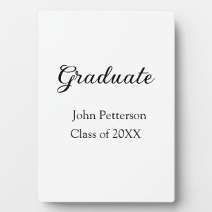 Plaque Photo Classe de fin d'études de 20XX simple graduation m