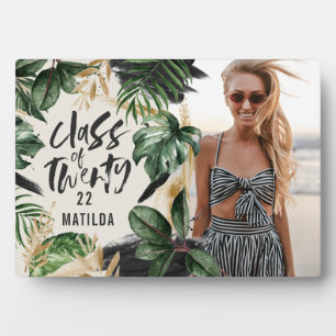 Plaque Photo Classe de graduation tropicale de la botanique mod