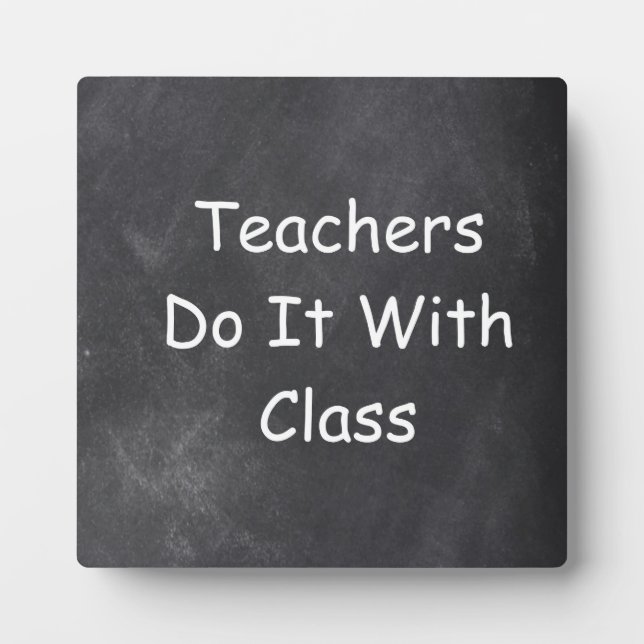 Plaque Photo Classe Enseignants Chalkboard Design Idée cadeau (Devant)