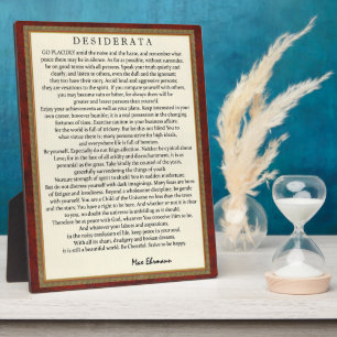 Plaque Photo Classic Desiderata
