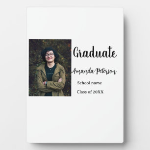 Plaque Photo Classic graduation ajouter photo nom classe année 