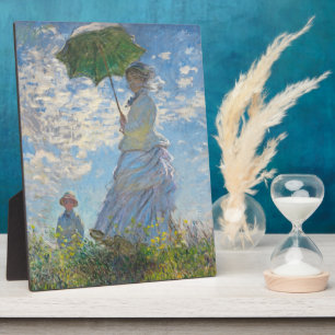 Plaque Photo Claude Monet Femme avec un parasol