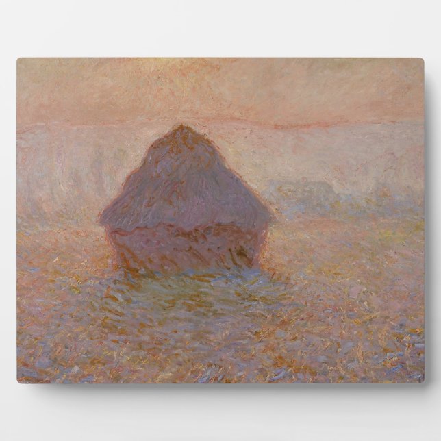 Plaque Photo Claude Monet | Grainstack, Sun dans la merde (Devant)