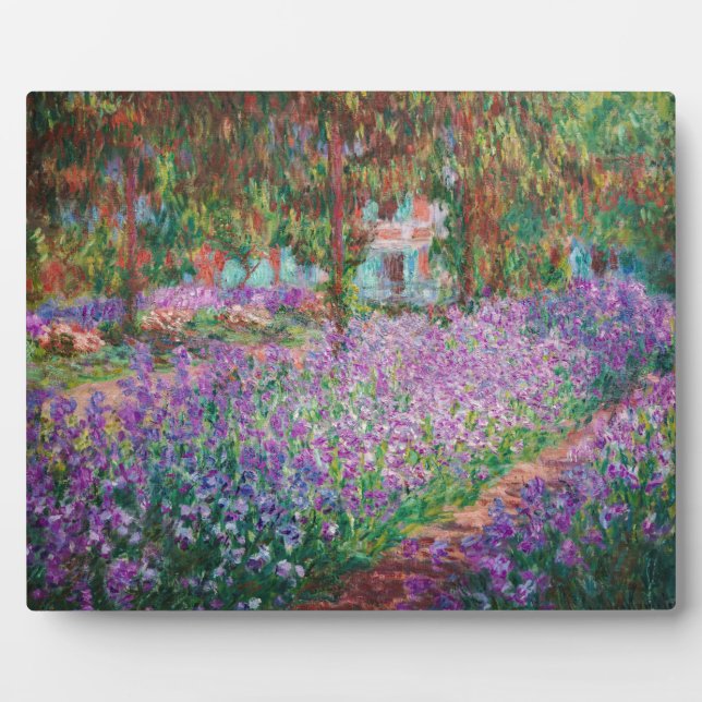 Plaque Photo Claude Monet - Le jardin de l'artiste à Giverny (Devant)