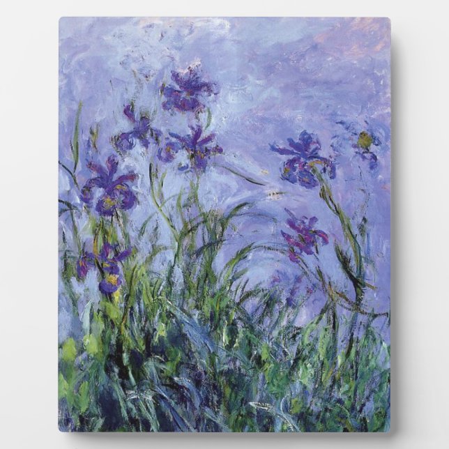 Plaque Photo Claude Monet - Lilac Irises Mauves 1917 (Devant)