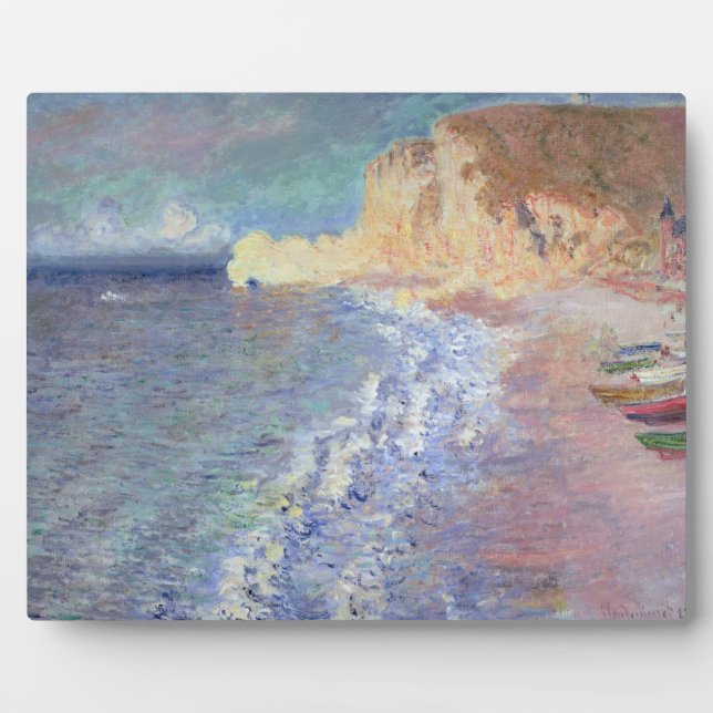 Plaque Photo Claude Monet | Matin à Etretat (Devant)