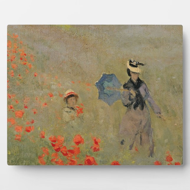 Plaque Photo Claude Monet | Poppies sauvages, près d'Argenteuil (Devant)