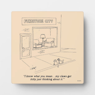Plaque Photo Clawing Furniture